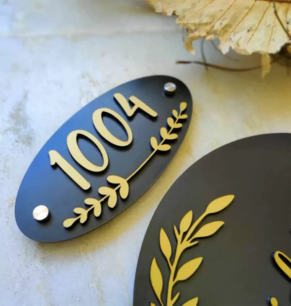 Name plate for home