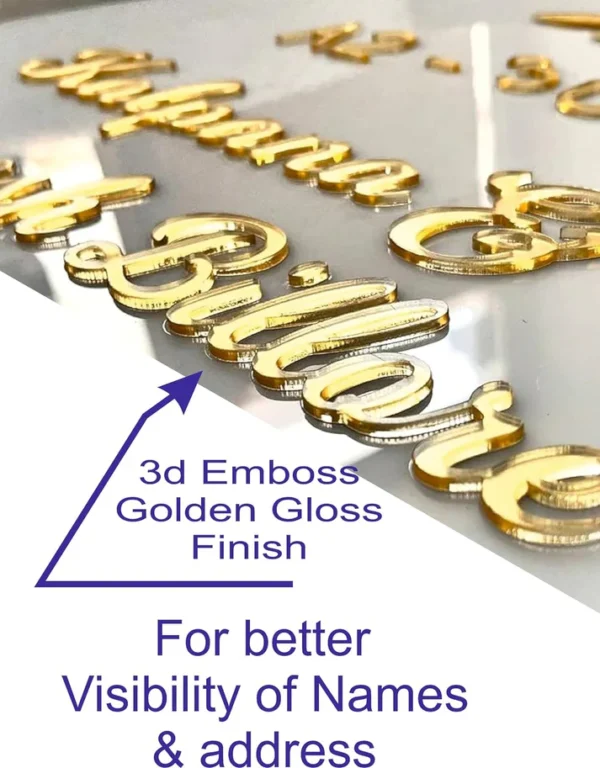 Wood Finish Acrylic Nameplate - Image 5