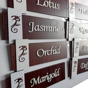 WoodCraft House Name Plate