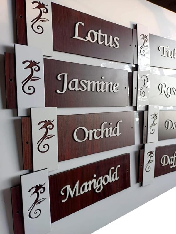 WoodCraft House Name Plate
