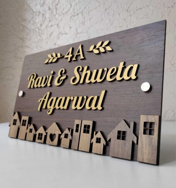 Custom Wooden Family Name Plate - Image 3