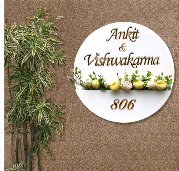 elegant modern family residence name plate by home indeed